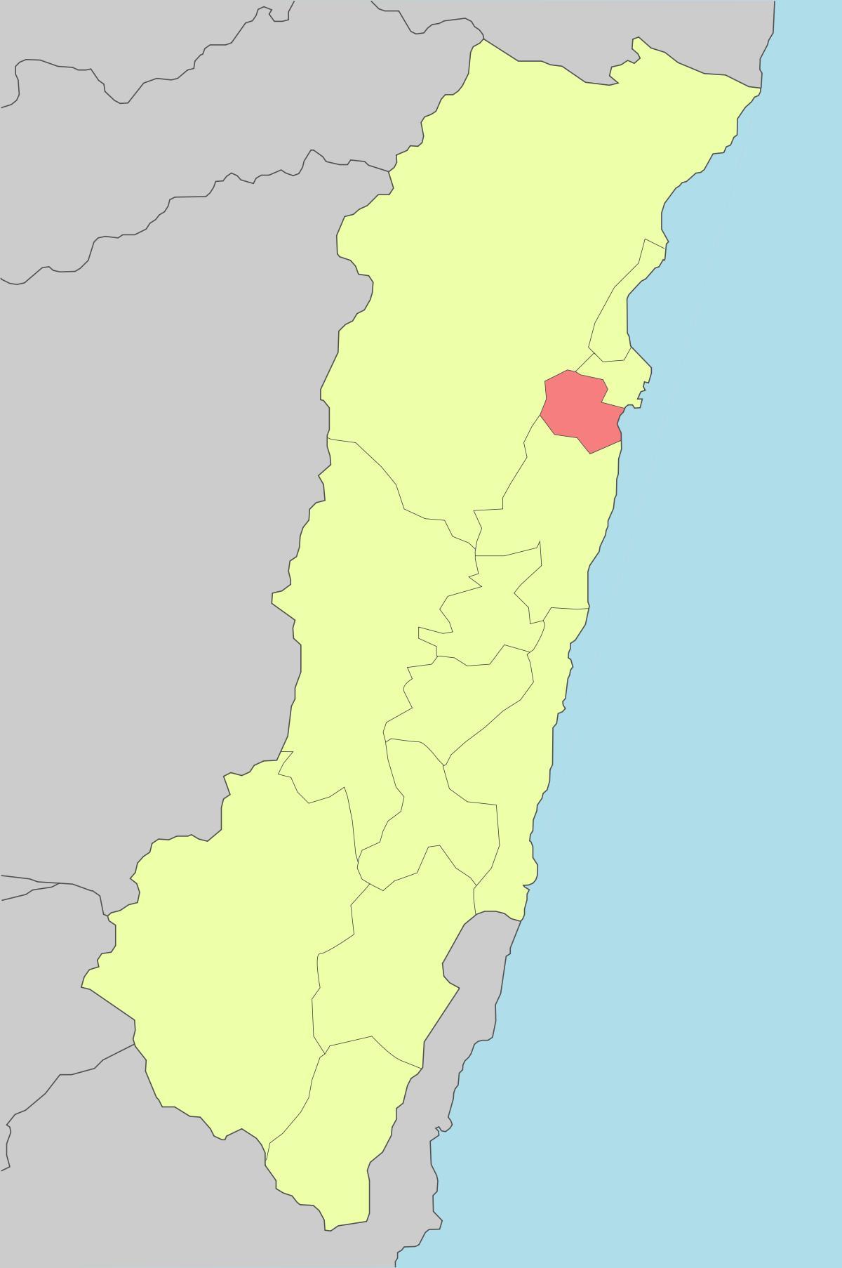 Mapa de hualien Taiwan