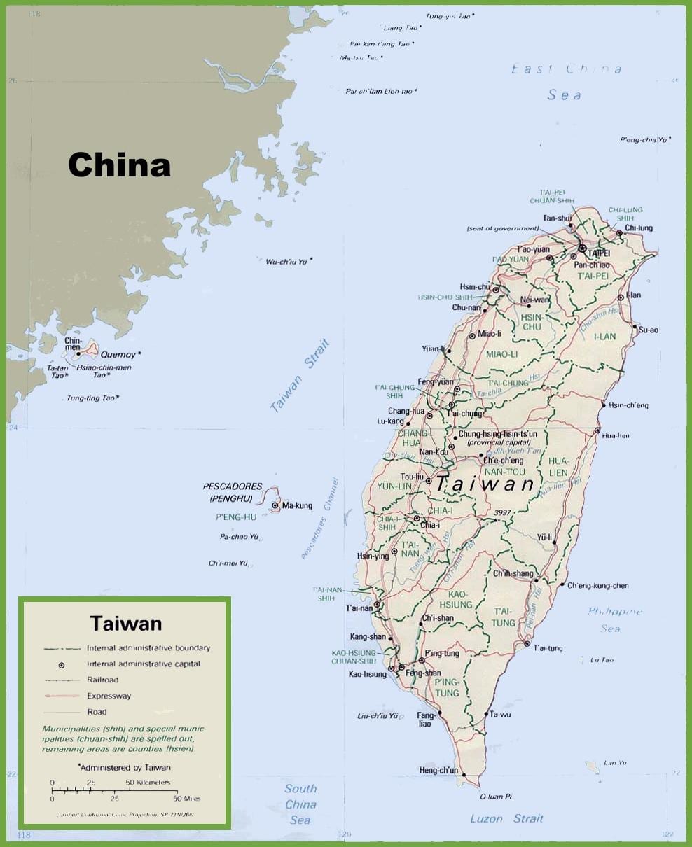 um mapa de Formosa
