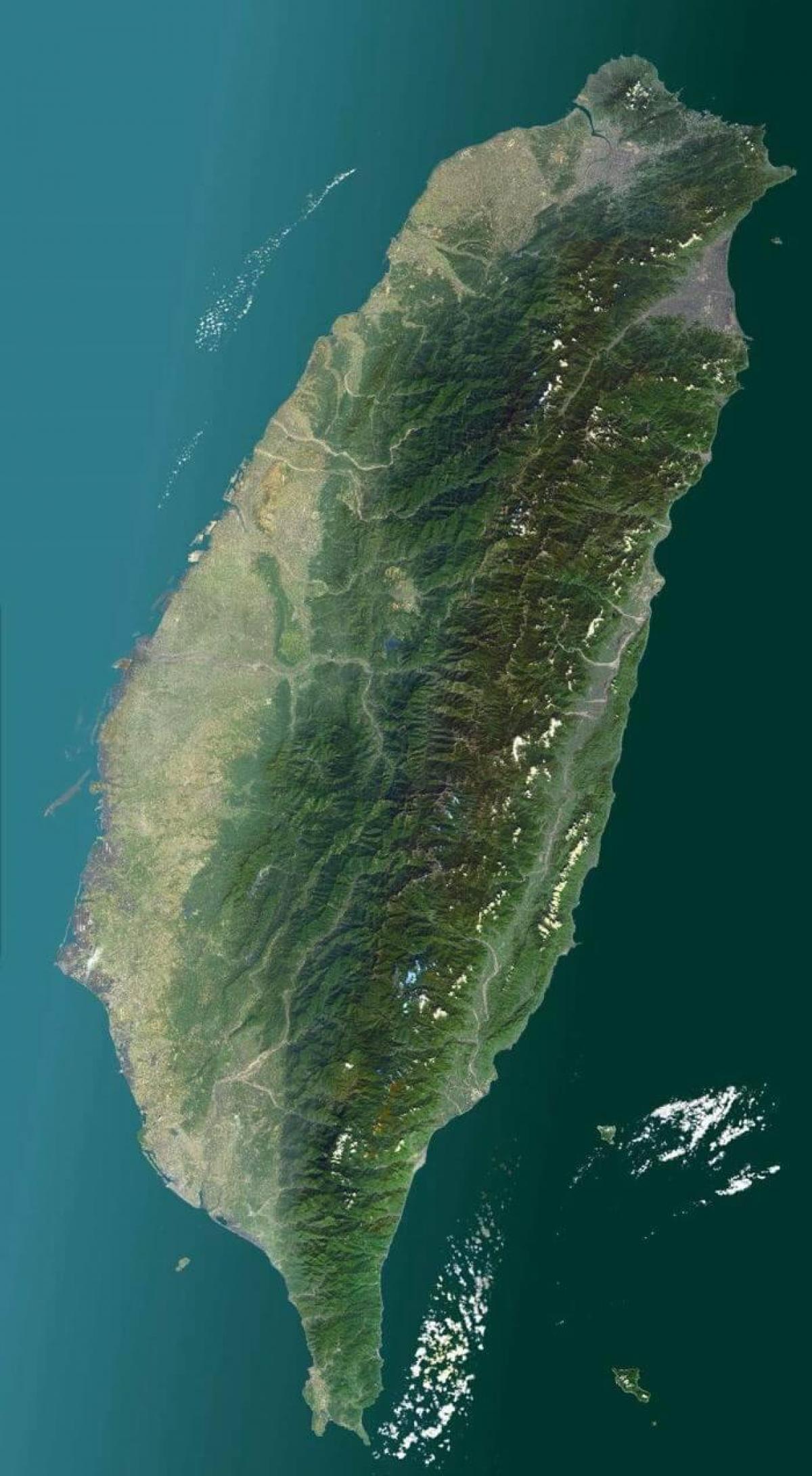 Mapa de Taiwan satélite