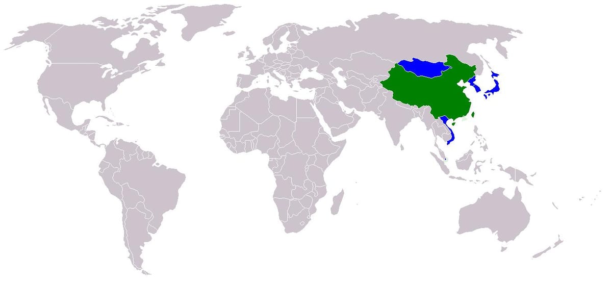 Taiwan mapa em versão chinesa