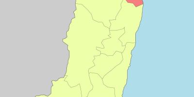 Mapa de hualien Taiwan
