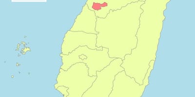 Mapa de taichung, Taiwan