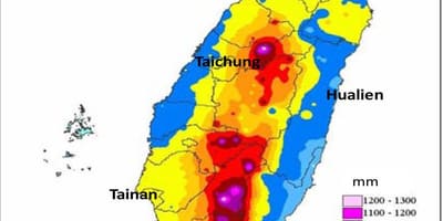 Mapa de Taiwan clima