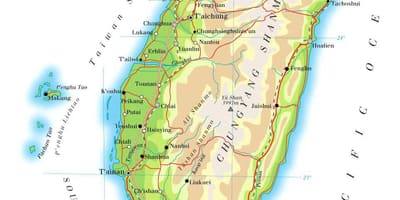 Taiwan rodovia mapa