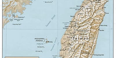 Mapa de Taiwan surf 