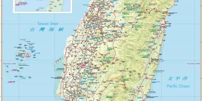 Taiwan guia de viagens mapa