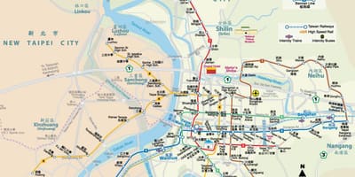 Mapa do metrô de Taiwan