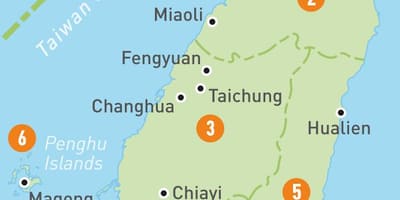 Mapa de Taiwan país