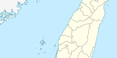 Mapa de Taiwan vetor