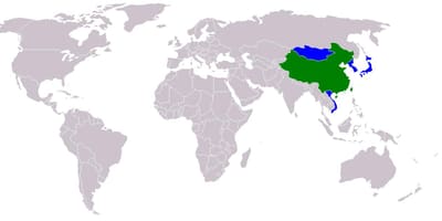 Taiwan mapa em versão chinesa