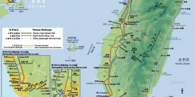 Taiwan trem mapa